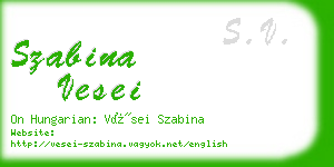 szabina vesei business card